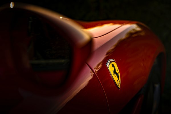 Ferrari Logo on a car